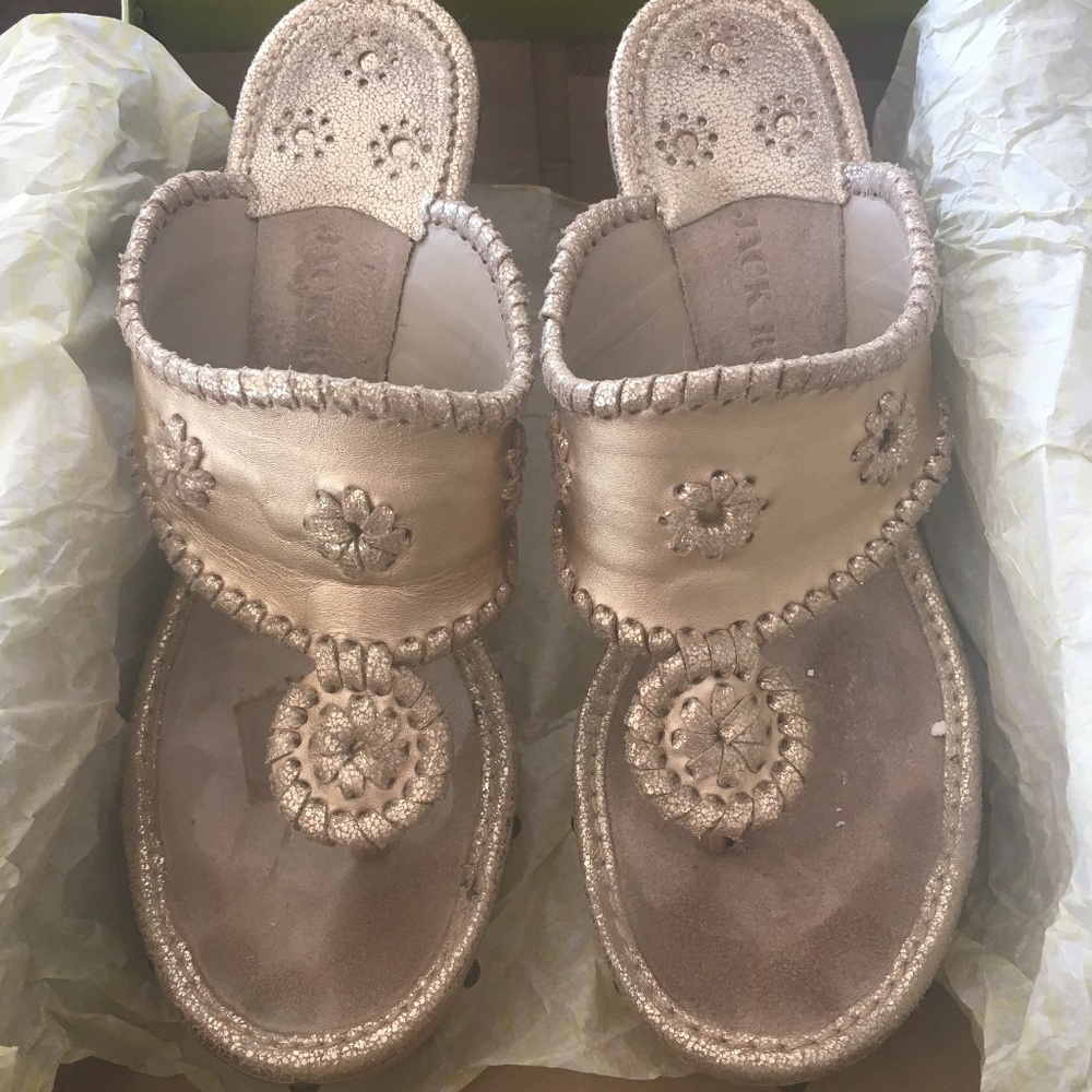 Jack Rogers Marbella Platinum Platform  Women Shoe